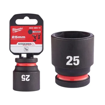 25 mm Milwaukee impact socket 4932480319 - 1/2
