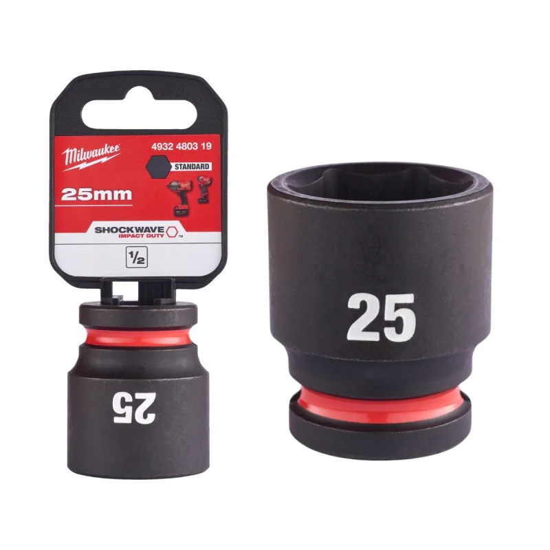 25 mm Milwaukee impact socket 4932480319 - 1/2