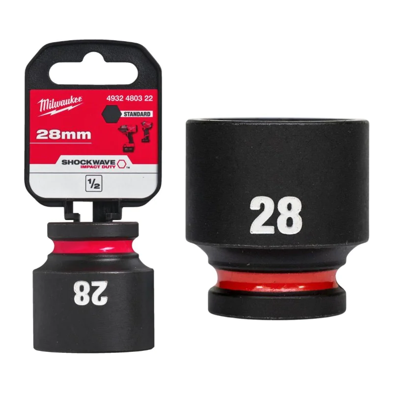28 mm Milwaukee Impact Socket 4932480322 - 1/2