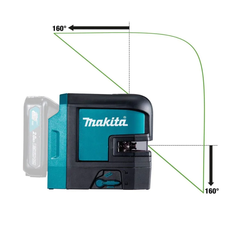 Cordless laser level Makita SK105GDZ, 12 V, 2 lines, green