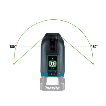 Cordless laser level Makita SK105GDZ, 12 V, 2 lines, green