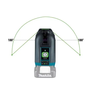 Акумулаторен лазерен нивелир Makita SK105GDZ, 12 V, 2 линии, зелен