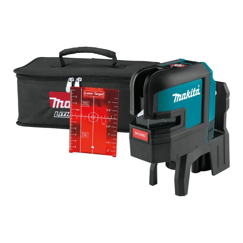 Cordless laser level Makita SK106DZ, 12 V, 3 lines, red