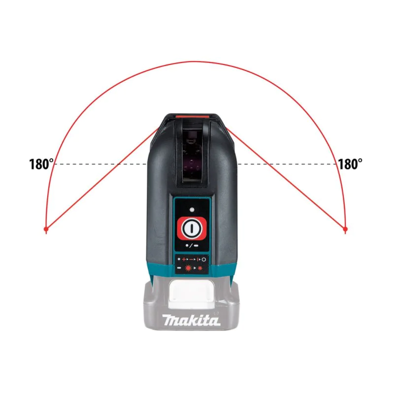 Cordless laser level Makita SK106DZ, 12 V, 3 lines, red