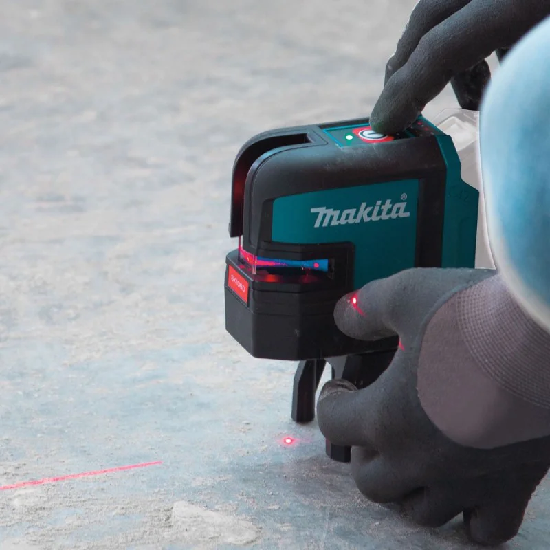 Cordless laser level Makita SK106DZ, 12 V, 3 lines, red
