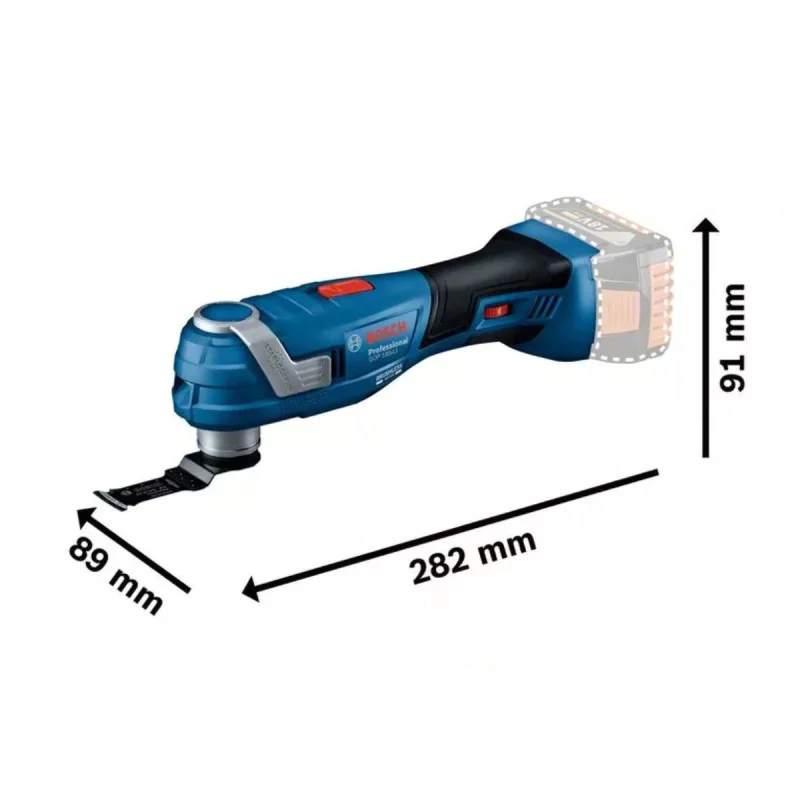 Акумулаторен мултифункционален инструмент BOSCH GOP 185-LI Professional, 06018G2021, 18 V