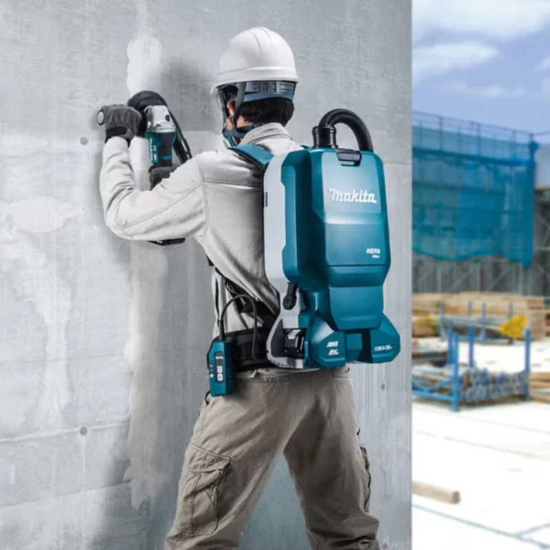 Cordless backpack vacuum cleaner Makita DVC665Z, 18 + 18 V, 11 kPa, 6 L