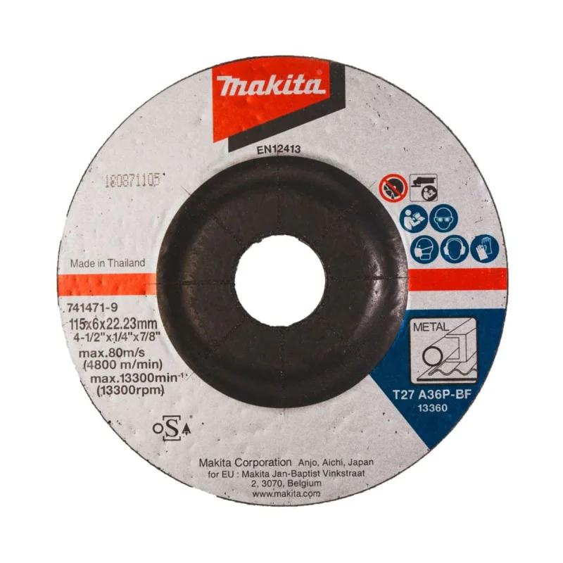Electric angle grinder Makita 9557HNRG, 840 W, 115 mm