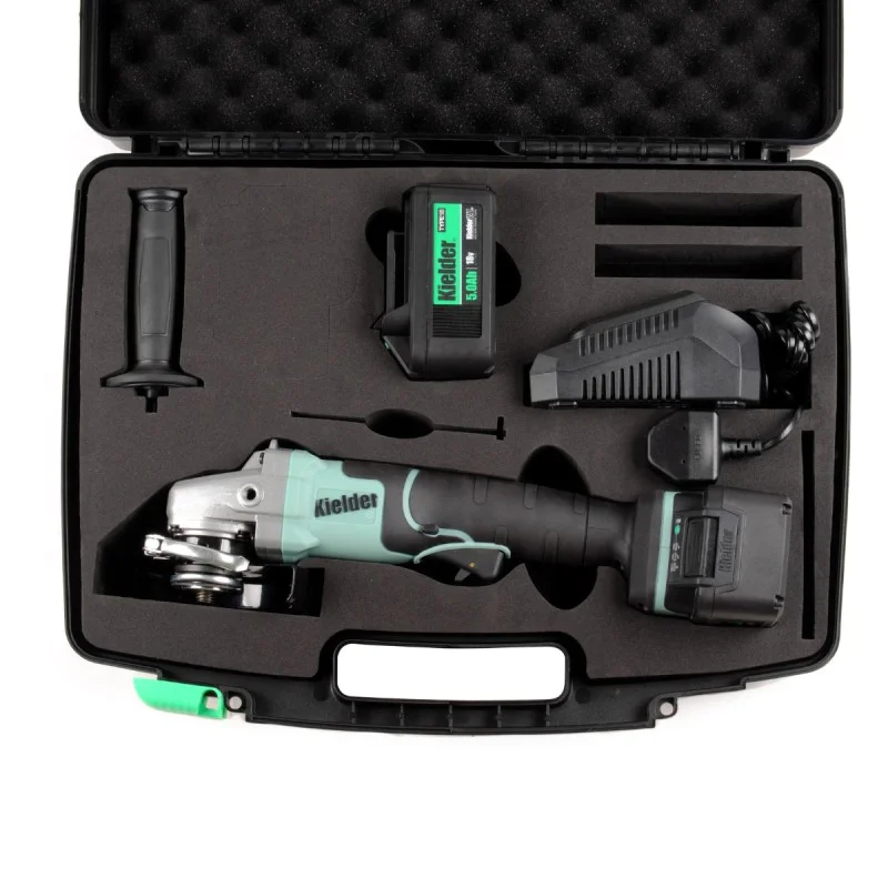 Cordless angle grinder Kielder KWT-013-02 18V ф 115mm, 2 x 5.0Ah Li-ion Brushless