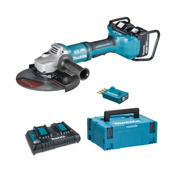 Акумулаторен ъглошлайф Makita DGA901T2U2, 18 + 18 V, 230 мм