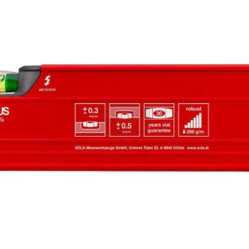 Алуминиев нивелир Sola Big Red 3 120, 01219401, 120 см