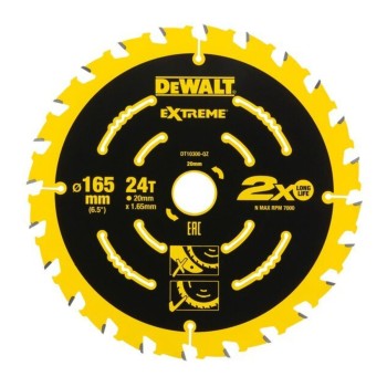 Циркулярен диск за дърво DeWalt DT10300, 165 мм