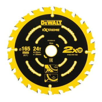 Циркулярен диск за дърво DeWalt DT10300, 165 мм