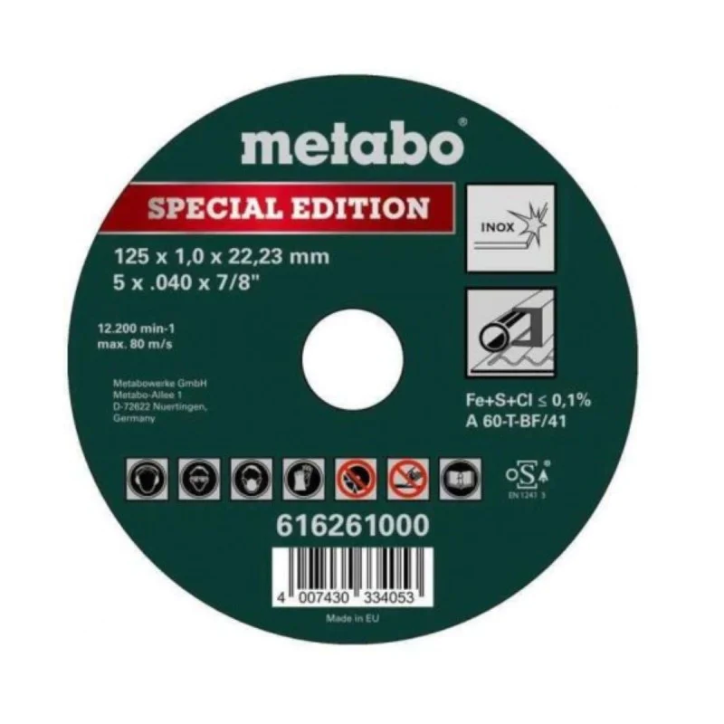 Metabo metal disc 616261000, 125 mm