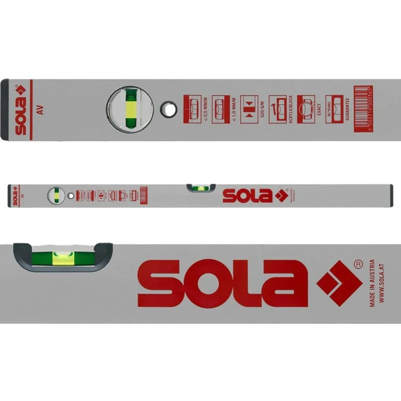Aluminium spirit level Sola AV 100, 01111301, 100 cm