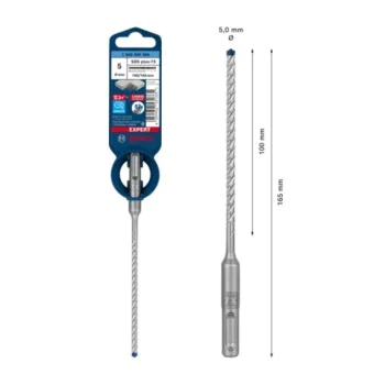 Свредло за бетон BOSCH Expert SDS-plus-7x, 2 608 900 060, 5 х 100 х 165 мм