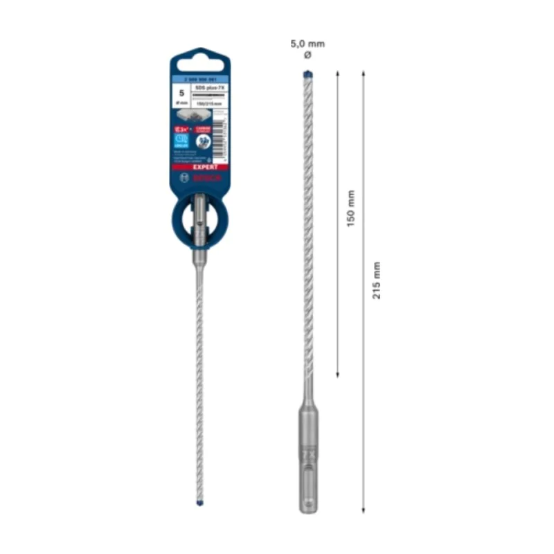 Concrete drill BOSCH Expert SDS-plus-7x, 2 608 900 061, 5 x 150 x 215 mm