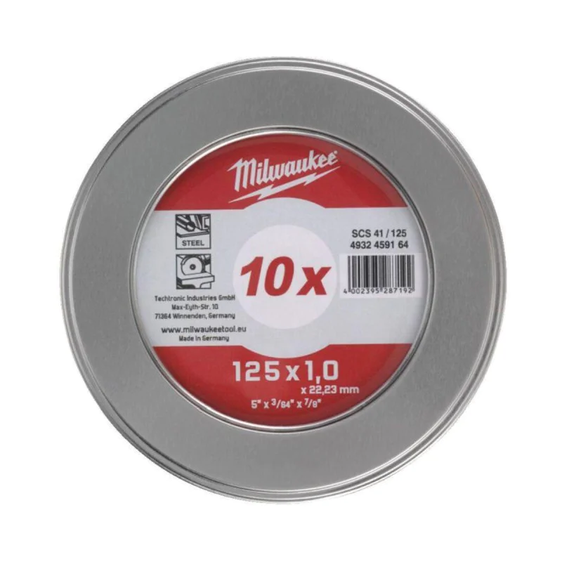 Milwaukee PRO+ thin metal blade 4932478998, 125 mm, 10 pcs