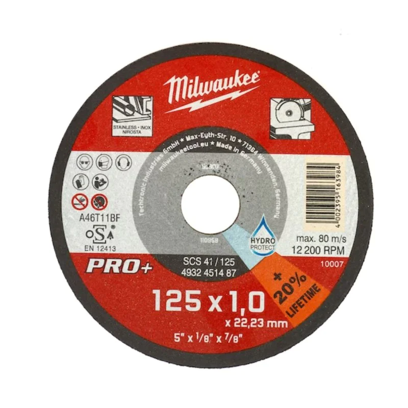 Milwaukee PRO+ thin metal blade 4932478998, 125 mm, 10 pcs