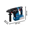 Cordless Bosch GBH 187-LI, 18 V, 2.4 J, 0611923022