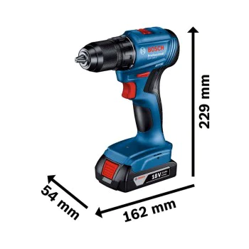 Акумулаторен винтоверт Bosch GSR 185-LI Professional, 18 V, 50 Nm