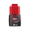 Rechargeable battery Milwaukee M12B3, 12V / 3Ah
