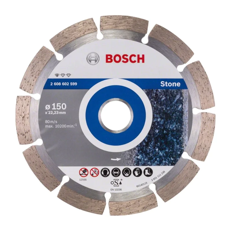 Bosch Standart Diamond Wheel For Stone, 2 608 602 599, 150 mm