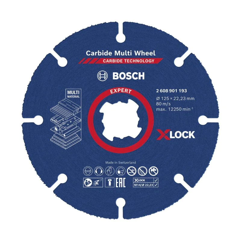 Disc for angle grinder Bosch Carbide Multi Wheel 2608901193, 125 mm