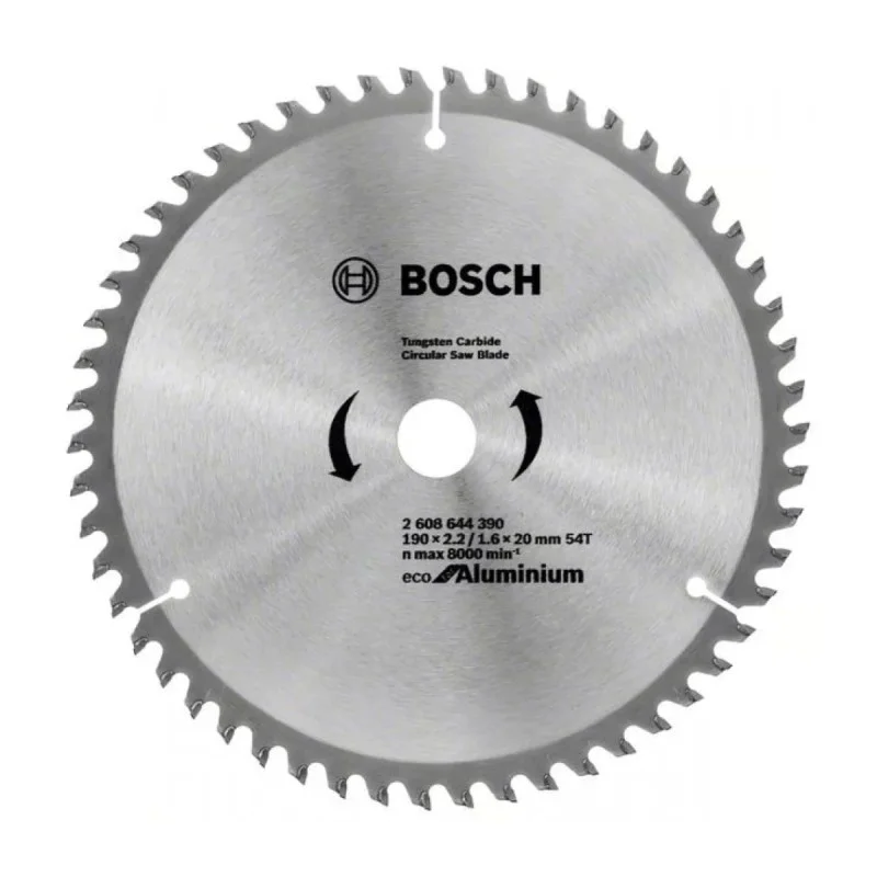 Circular saw blade Bosch Eco for Aluminium 2608644390, 190 x 20 mm, 54 teeth