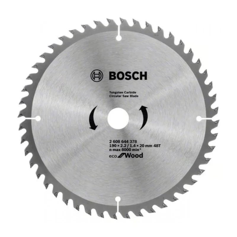Bosch Eco for Wood circular saw blade 2608644378, 190 x 20 mm, 48 teeth