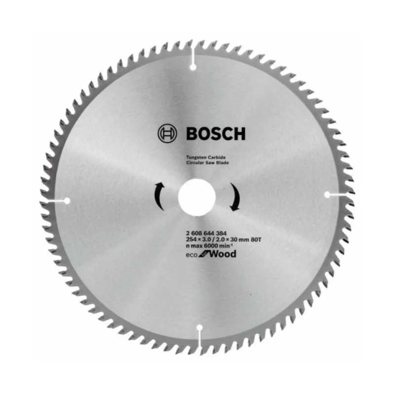 Bosch Eco for Wood circular saw blade 2608644384, 254 x 30 mm, 80 teeth