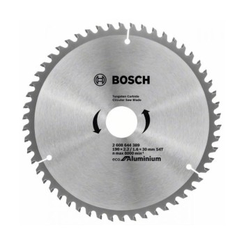 Диск за циркуляр Bosch Eco for Aluminium 2608644389, 190 х 30 мм, 54 зъба