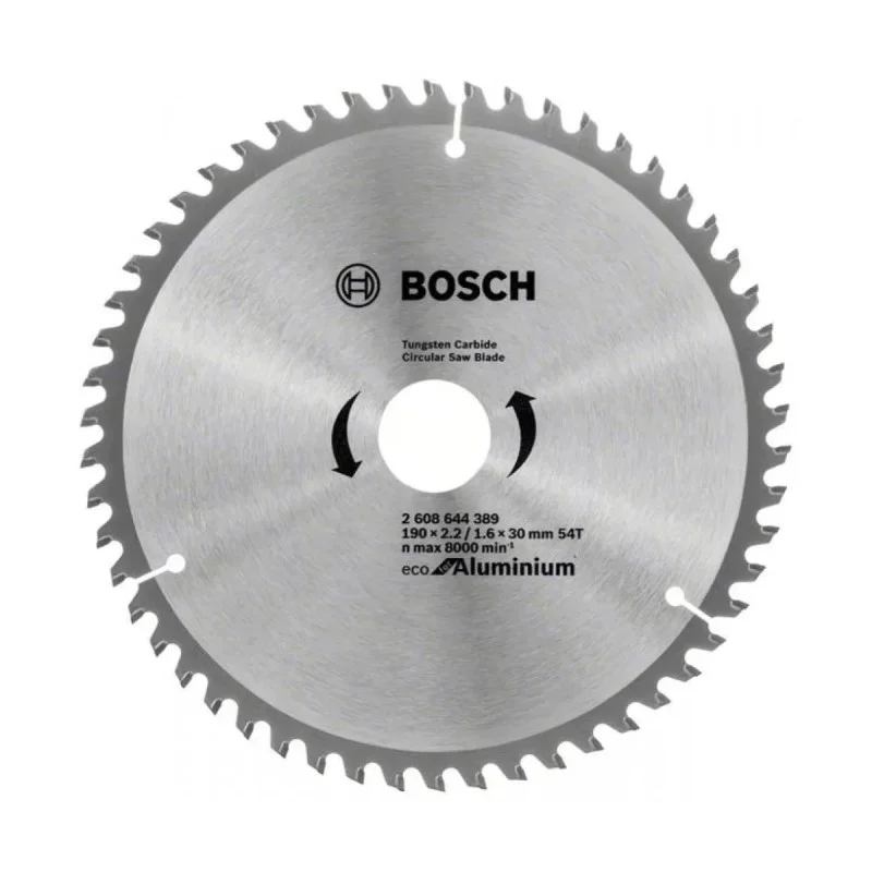 Circular saw blade Bosch Eco for Aluminium 2608644389, 190 x 30 mm, 54 teeth