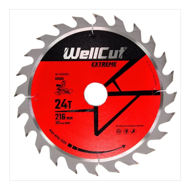 Circular saw blade WellCut WC-M2163024, 216x30 mm 24z