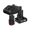 Bosch 1 600 A01 NC9 battery and charger set, 12 V, 2.0/4.0 Ah