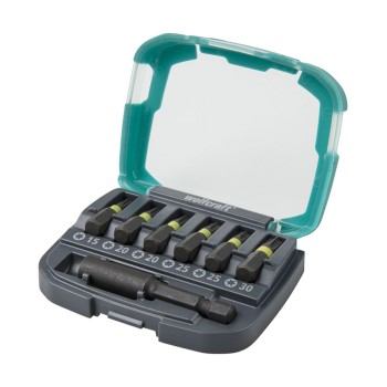 Комплект битове с магнитен държач Wolfcraft 062 WLF1068, 7 бр, 25 мм