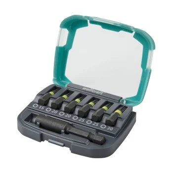 Комплект битове с магнитен държач Wolfcraft 062 WLF1068, 7 бр, 25 мм