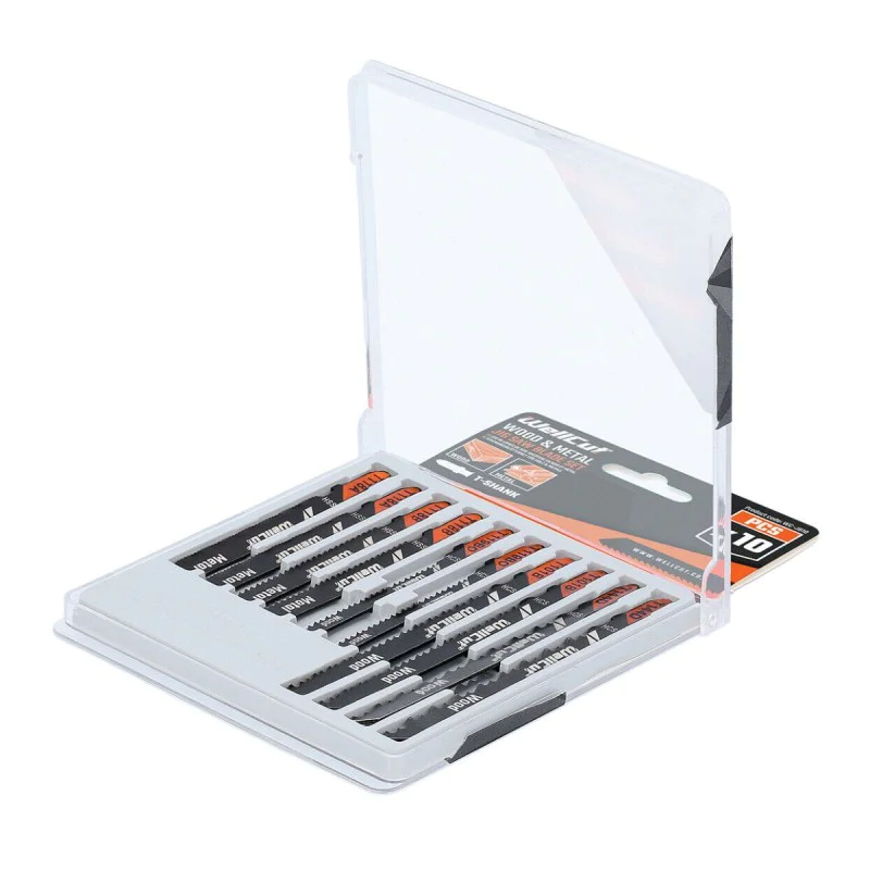 Set of blades for jig saw WellCut WC-JB10, 10 pcs