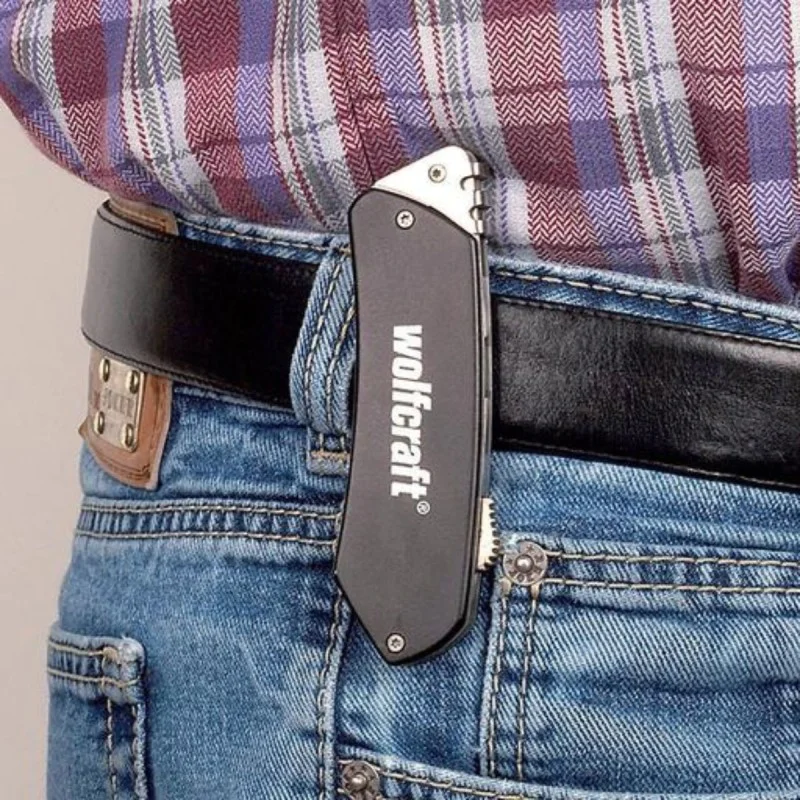 Metal model knife with trapezoidal blade Wolfcraft 065 WLF 106, 19 mm