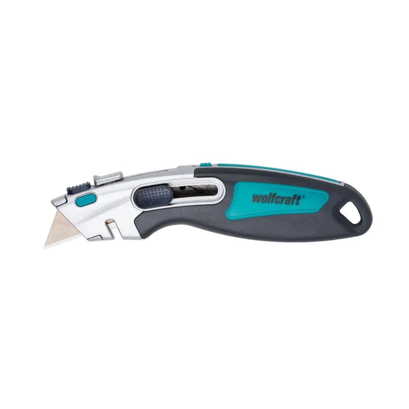 Metal model knife with trapezoidal blade Wolfcraft 065 WLF 966, 19 mm