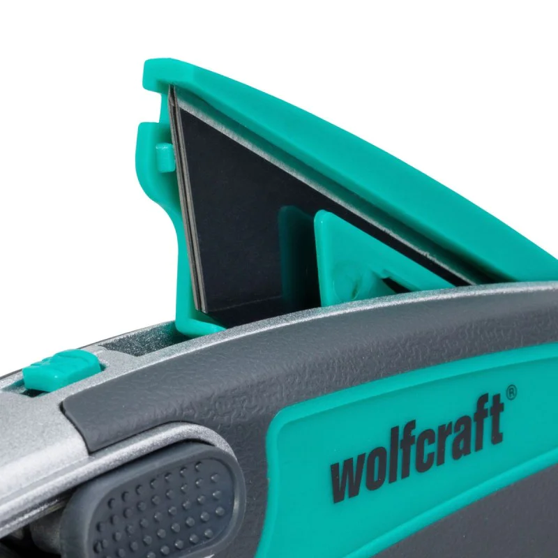 Metal model knife with trapezoidal blade Wolfcraft 065 WLF 966, 19 mm