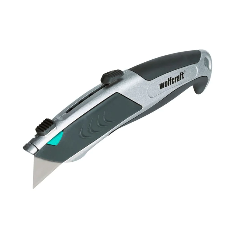 Metal model knife with trapezoidal blade Wolfcraft 065 WLF 969, 19 mm