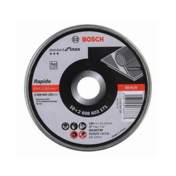 Bosch Standart For Inox 2608603255, 125 mm, 10 pcs