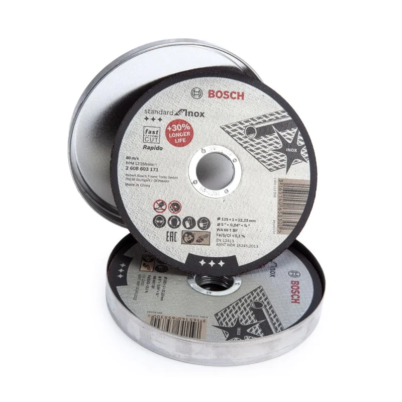 Bosch Standart For Inox 2608603255, 125 mm, 10 pcs