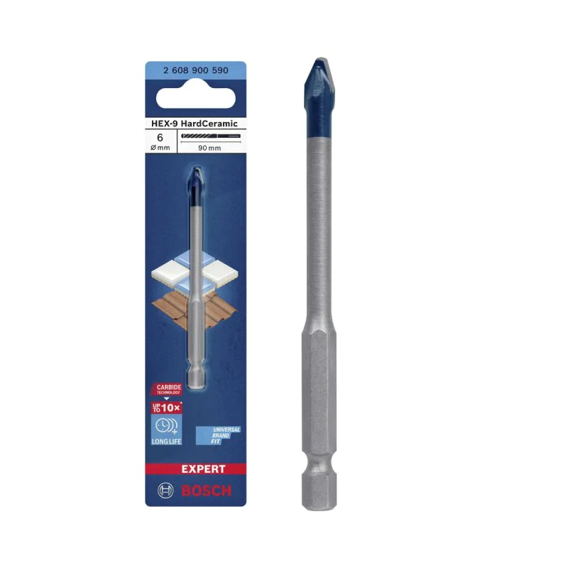 Bosch EXPERT HardCeramic ceramic drill bit, 2608900590, 6 x 90 mm