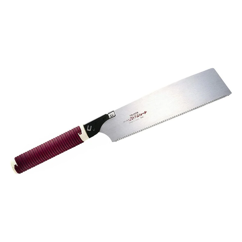 Japanese saw Tajima TAJPR265ST with traditional short rattan straight handle