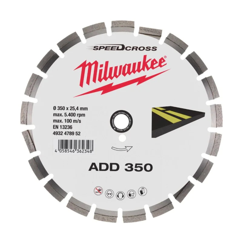 Milwaukee SPEEDCROS ADD asphalt disc, 4932478952, 350 mm