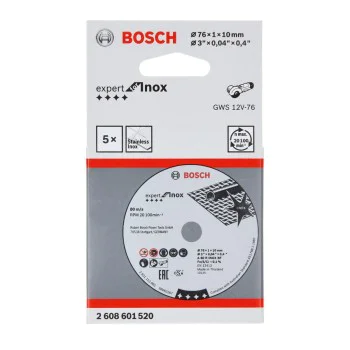 Диск за рязане на неръждаема стомана Bosch Expert for Inox 2608601520, 76 х 1 мм