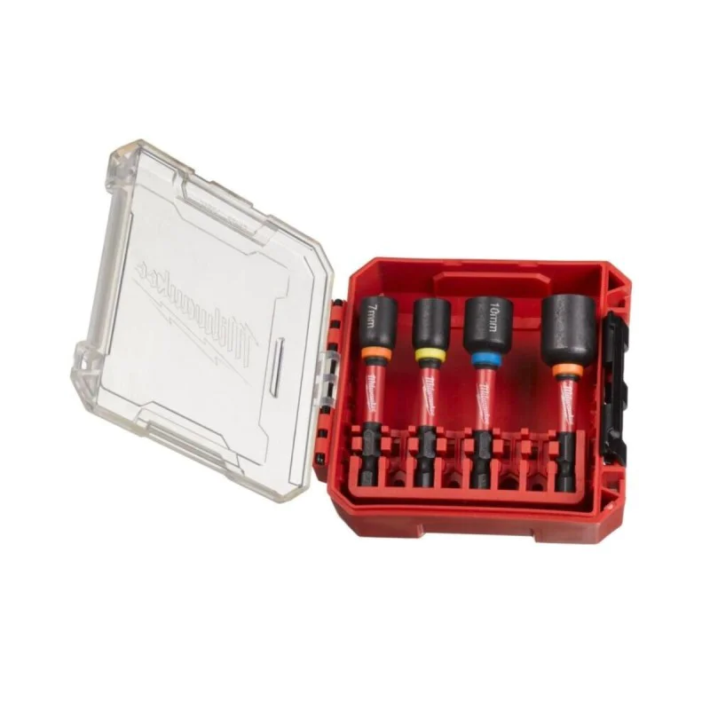 Milwaukee Magnetic Impact Inserts Set 4932492445, 4 pcs, 1/4