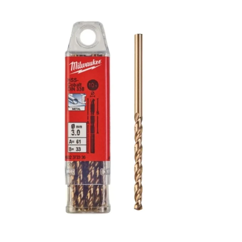 Milwaukee HSS-G CO Thunderweb D338, 3x33mm, 10pcs.